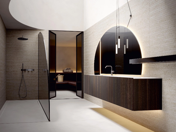 HEX 2336 - Wall-mounted vanity unit with integrated washbasin by Edoné by Agorà - view 2